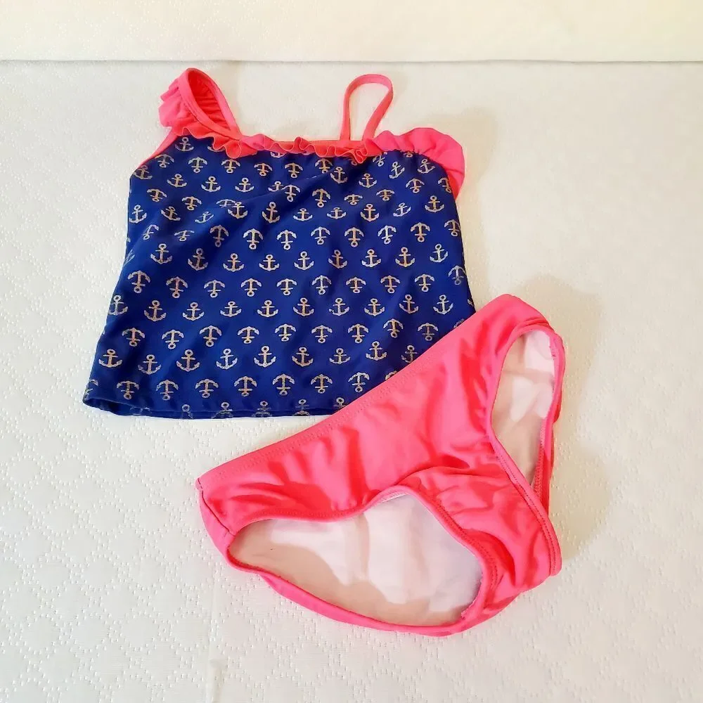 CIRCO Naval Print Swim Set Size (6-6X)
